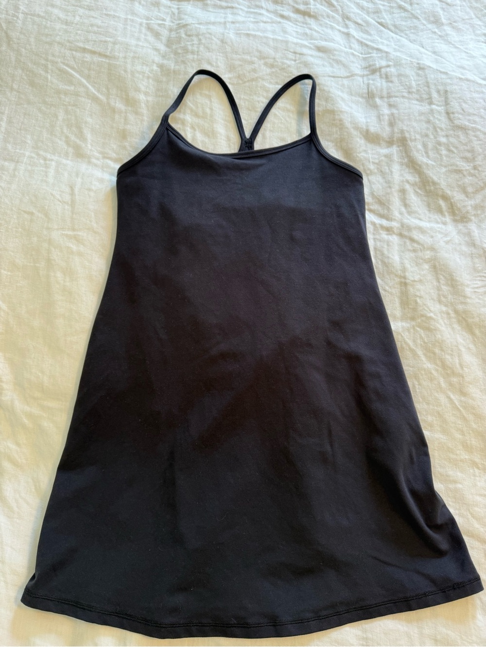 Classic Black Racerback Athletic Mini Dress